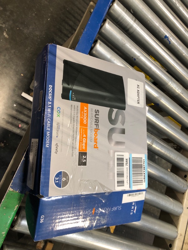 Photo 1 of ARRIS Surfboard G36 DOCSIS 3.1 Multi-Gigabit Cable Modem & AX3000 Wi-Fi Router | Comcast Xfinity, Cox, Spectrum| Four 2.5 Gbps Ports | 1.2 Gbps Max Internet Speeds | 4 OFDM Channels | 2 Year Warranty Cable Modem Router - DOCSIS 3.1 Gigabit