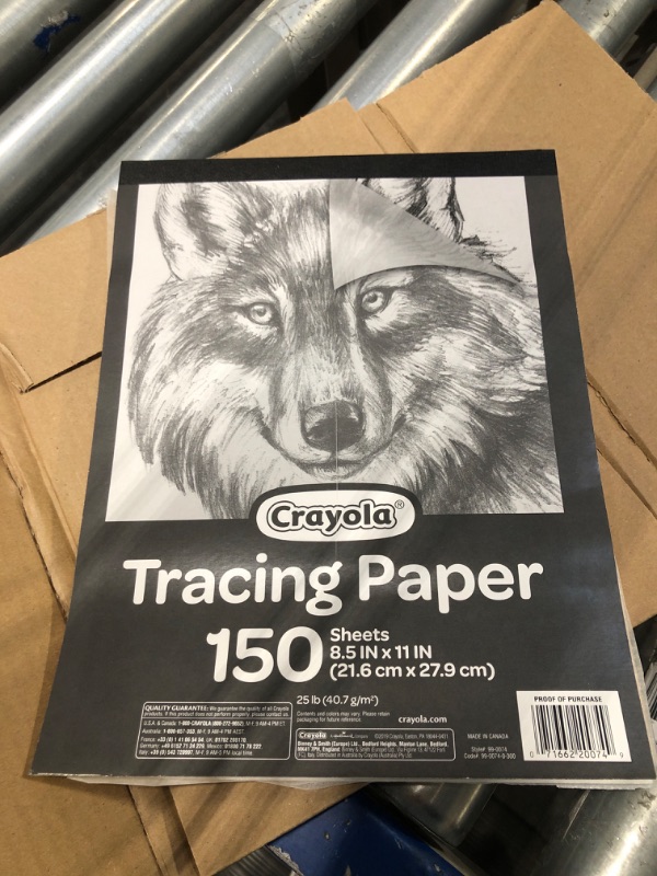 Photo 1 of Crayola Tracing Paper 8 1/2” X 11”, Transparent Vellum Paper for Tracing Pads, 150 Sheets & Mini Twistables Crayons Coloring Set (50 Count), Stocking Stuffers, Gifts for Kids Ages 3+ Paper + Coloring Set