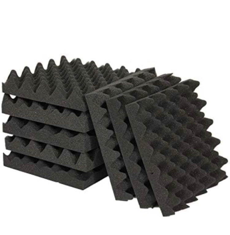 Photo 1 of ***2 packs** 6 Pack Egg Crate Foam Cushion 2" Thick 12"W x12"L Acoustic Panels Sound Proof Foam Padding, Foam Sheets, Foam Pad, Dampening Foam, Convoluted Packing Foam