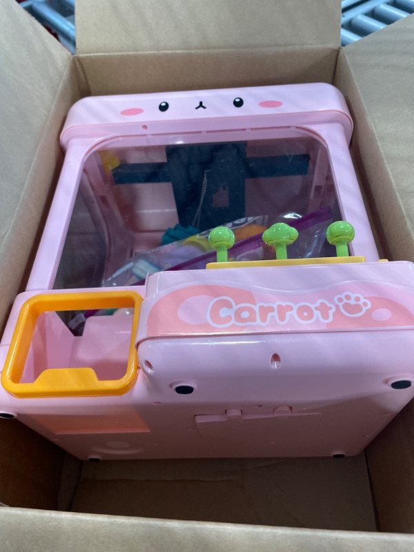 Photo 1 of cxjoigxi Mini Claw Machine for Kids Adults with Prizes,Volume Control and 60 Seconds Countdown,2 Power Supply Modes,Candy Gumball Vending Machines Toys for 4-7 8-12 Year Old Boy Girl Gift Ideas-Bunny