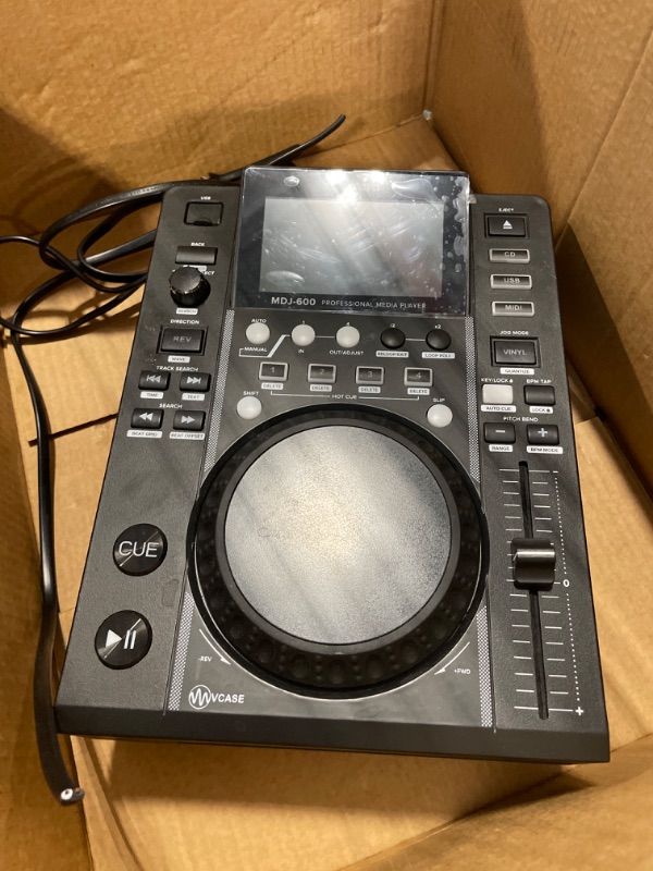 Photo 2 of Gemini Sound MDJ-500 - Professional Multi-Media Player with High-Resolution Jog Wheels, Versatile Playback, and Advanced Integration Featuresm no k