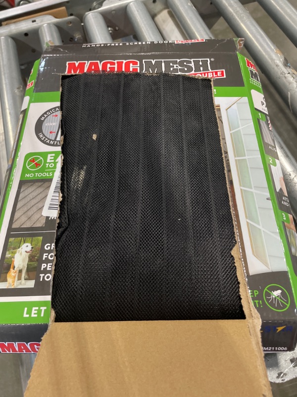 Photo 1 of Magic Mesh Double Door- Hands Free Magnetic Screen Door, Fits French & Sliding Doors 75 in x 83 in