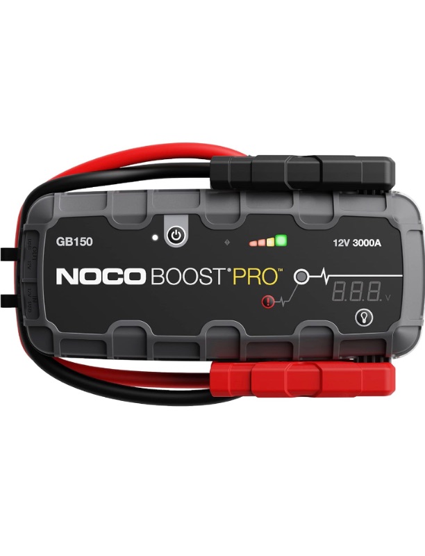 Photo 1 of NOCO Boost Pro GB150 3000A UltraSafe Car Battery Jump Starter, 12V Battery Pack, Battery Booster, Jump Box, Portable Charger and Jumper Cables for 9.0L Gasoline and 7.0L Diesel Engines