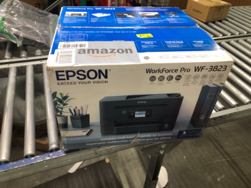 Photo 2 of Epson Workforce Pro WF-3823 Wireless All-in-One Printer with Auto 2-Sided Printing, 35-Page ADF, 250-Sheet Paper Tray and 2.7" Color Touchscreen, Black