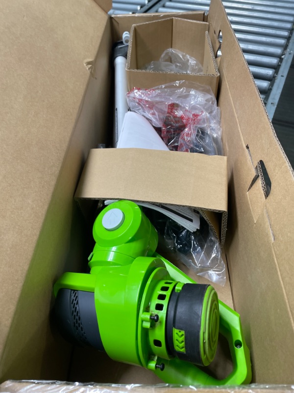 Photo 1 of 12 in. 24-Volt Battery Cordless String Trimmer with 2.0 Ah USB Battery and Charger