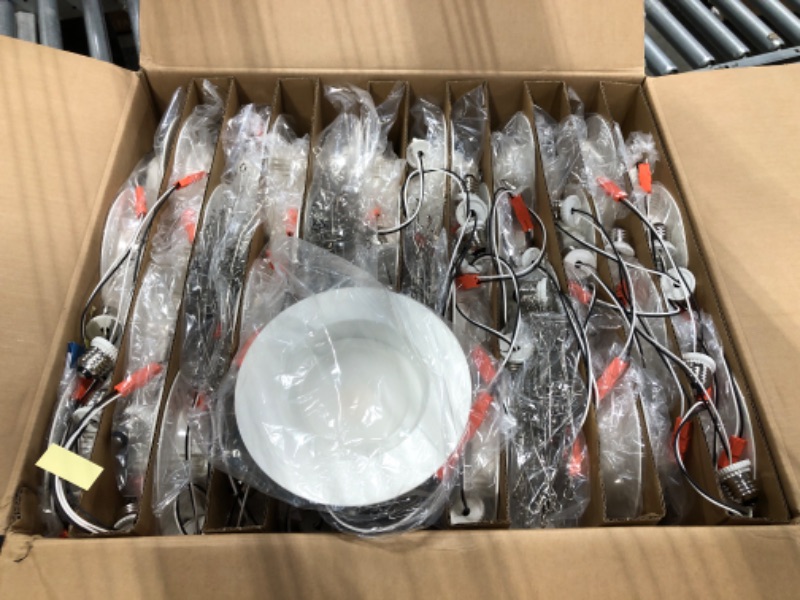Photo 1 of Sunco LED Recessed Lighting 6 Inch, 48 Pack Selectable 2700K/3000K/3500K/4000K/5000K 50,000 Hour Lifetime, Dimmable Can Lights, Smooth Trim, 13W=75W, 965LM, Damp Rated, Retrofit Installation - UL 5 CCT in One (2700K, 3000K, 3500K, 4000K, 5000K) 48 Count (