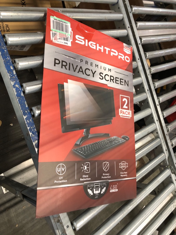 Photo 2 of SightPro 24 Inch 16:9 Computer Privacy Screen Filter for Monitor - Privacy Shield and Anti-Glare Protector