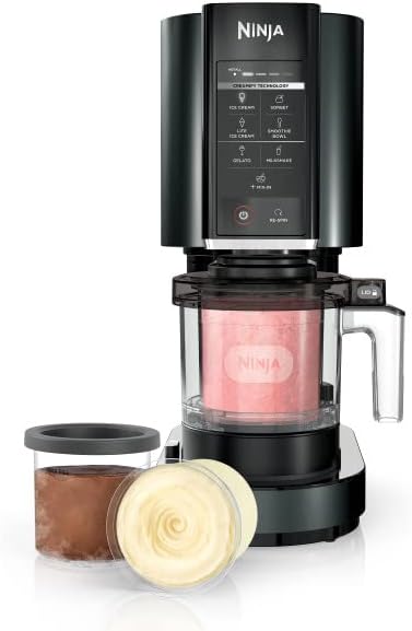 Photo 1 of Ninja CREAMi Ice Cream, Sorbet, Milkshake Maker + 3 CREAMi Pints, Black