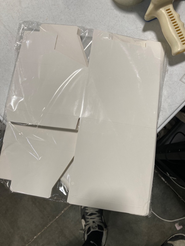 Photo 1 of White Gift Boxes 20 Pack 6x6x4 inch Small Gift Boxes with Lids for Party Gift Boxes, Ornament Boxes, Christmas Gift Boxes, Wedding Boxes Easy to Assemble Gift Box with 24 Thank You Stickers 6x6x4 Inch White