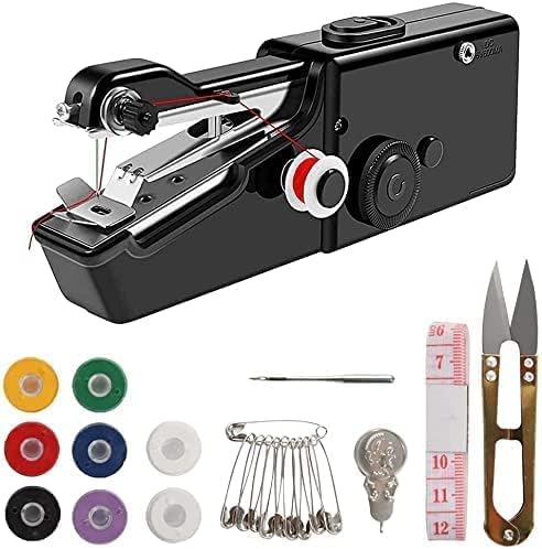 Photo 1 of **JUST MACHINE**Handheld Sewing Machine Portable Mini Sewing Machine for Beginner Adult Electric Handy Sewing Machine for Quick Stitching
