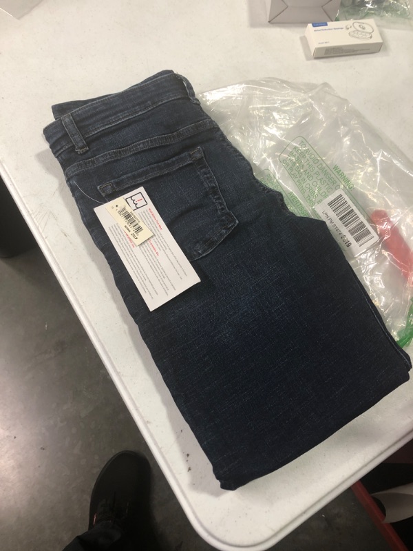 Photo 2 of Amazon Essentials Boys' Regular Straight-Fit Jeans 12 Dark Wash