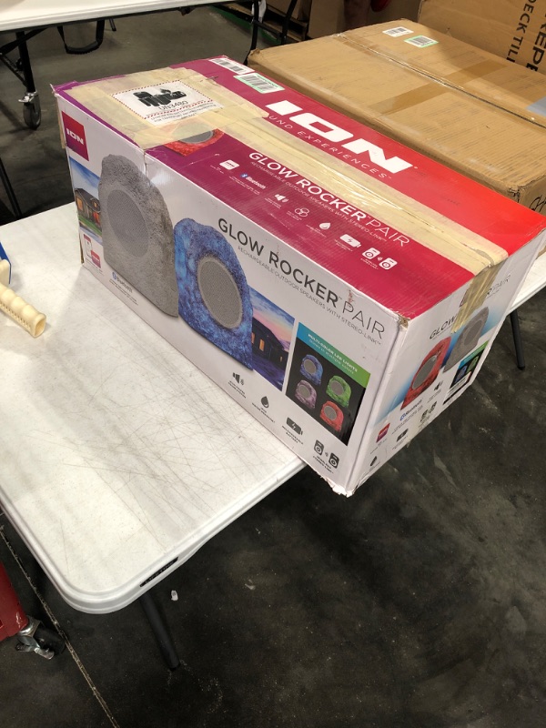 Photo 1 of ION Audio Glow Rocker™? Pair – Rechargeable Outdoor Bluetooth®?-Enabled Speakers with Stereo-Link™?