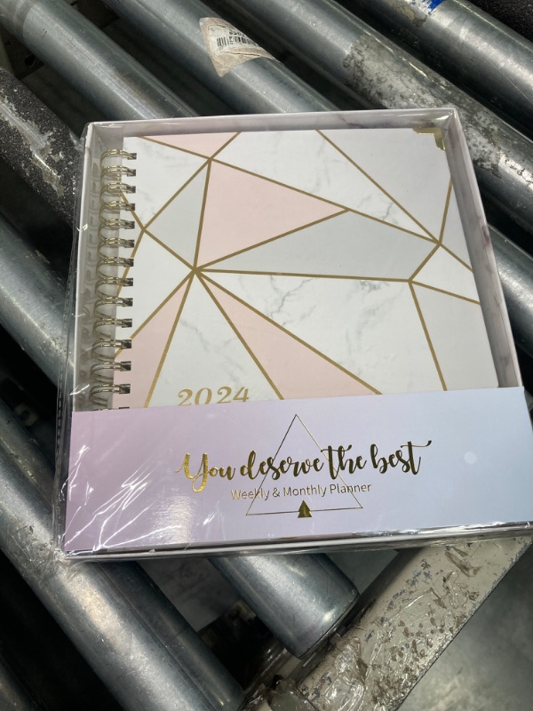 Photo 2 of 2024 Planner - Weekly & Monthly Planner 2024 with Tabs and Thick Paper, Jan 2024 - Dec 2024, Back Pocket with 15 Notes Pages + Gift Box - 8" x 10"