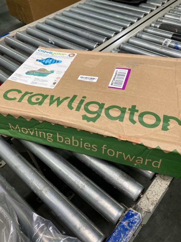 Photo 2 of Crawligator Tummy Time Toy I Provides Mobility for Infants 4-12 Months I Early Childhood Dev (Slate)