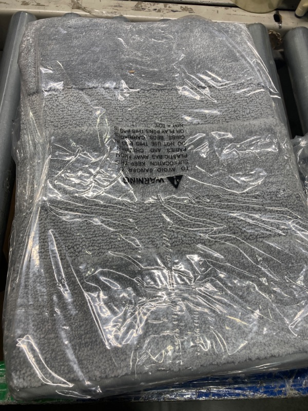 Photo 1 of Eddie Bauer Rug Soft Tufted Cotton Bathroom Decor, Super Absorbent & Quick Dry, Runner, Chrome Grey Chrome Grey Runner