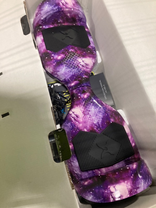 Photo 1 of **FOR PARTS**Hover-1 Helix Electric Hoverboard | 7MPH Top Speed, 4 Mile Range, 6HR Full-Charge, Built-in Bluetooth Speaker, Rider Modes: Beginner to Expert Hoverboard Galaxy