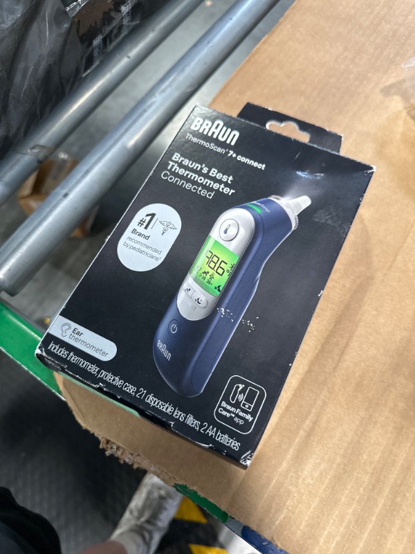 Photo 1 of Braun ThermoScan 7+ Connect– Digital Ear Thermometer for Kids, Babies, Toddlers and Adults – Fast, Gentle, and Accurate Results in 2 Seconds - Bluetooth Thermometer, IRT6575