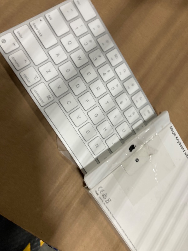 Photo 3 of Apple Magic Keyboard with Touch ID Wireless, Silver/White Keys (MK293LL/a) | Quill