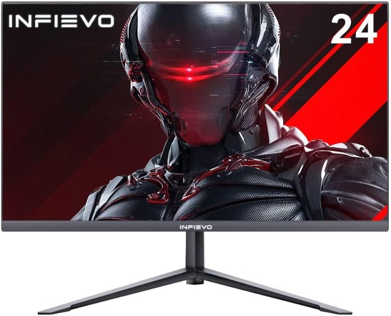 Photo 1 of INFIEVO Gaming Monitor 24 Inch FHD 1080P Computer Monitor 165Hz VA 1ms Built-in Speakers, FreeSync, Ultra-Thin PC Monitor, VESA Compatible, Tilt Adjustable, Eye Care Technology, HDMI/DP