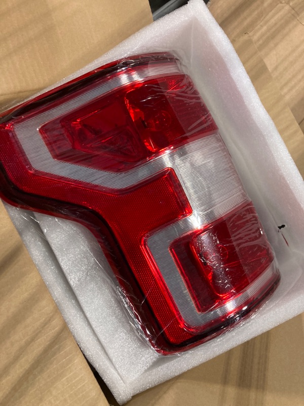 Photo 3 of F150 Tail Light Compatible With 2018 2019 2020 Ford F150 F-150 Driver and Passenger Side Rear Light Brake Lamp - Bulb and Harness Included Replace JL3Z13404H JL3Z13405H