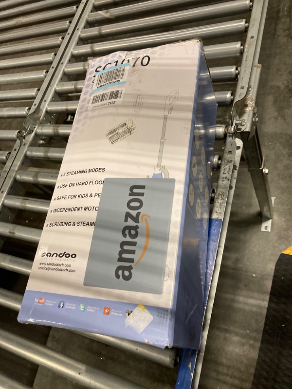 Photo 1 of ***NON FUNCITONAL//SOLD AS PARTS*** 
Spin Steam Mop for Hard Floor, Steam & Scrub All-in-One Hardwood Floor Rotate Mop with 3 Steam Modes, 4 Dirt Grip Soft Washable Pads, Handheld Steam Cleaner with Multiple Accessories, SC1070 by Sandoo