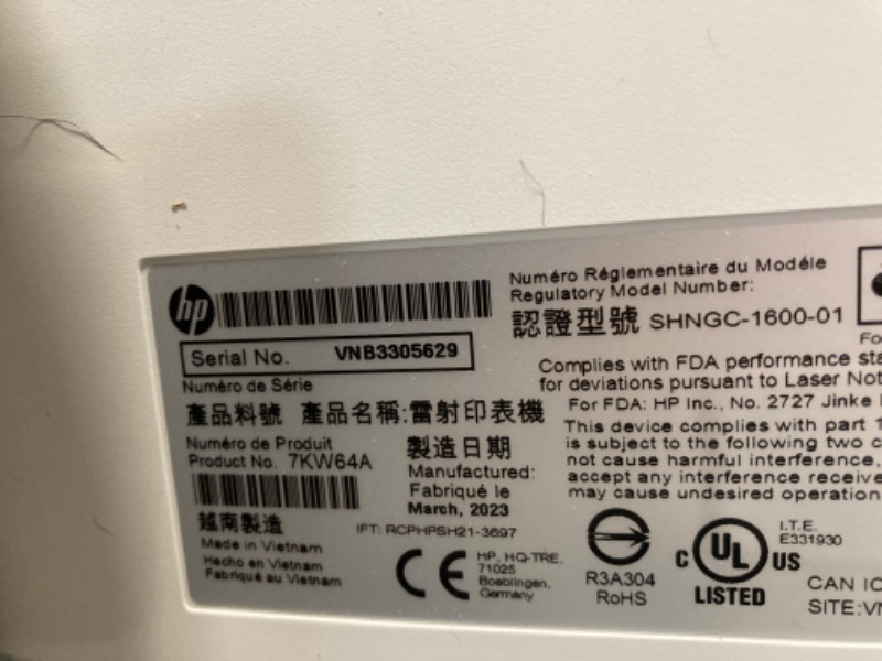 Photo 1 of HP Color LaserJet Pro M255dw Wireless Laser Printer, Remote Mobile Print, Duplex Printing, Works with Alexa (7KW64A), White