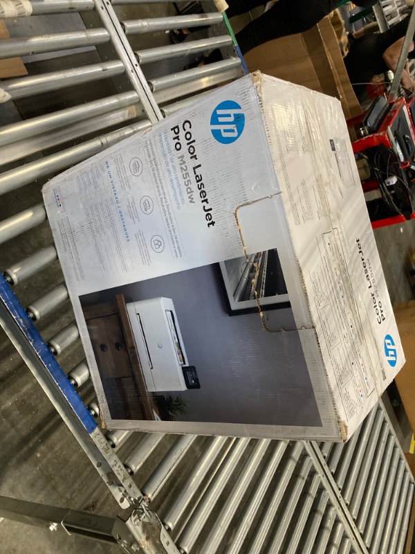 Photo 1 of HP Color LaserJet Pro M255dw Wireless Laser Printer, Remote Mobile Print, Duplex Printing, Works with Alexa (7KW64A), White