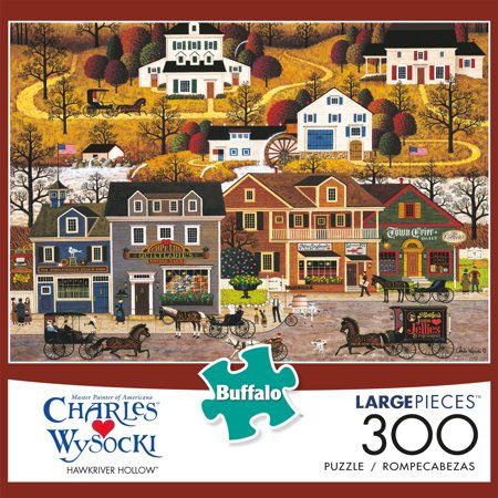 Photo 1 of Buffalo Games - Charles Wysocki - Hawkriver Hollow - 300 Piece Jigsaw Puzzle