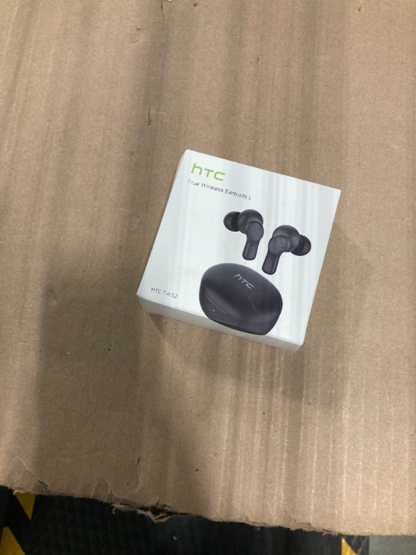 Photo 2 of HTC True Wireless Earbuds 1 Bluetooth 5.1 with USB-C Charging Case, 32-Hour Playtime, Built-in Microphone with ENC, Touch Control Wireless Earbuds- Black