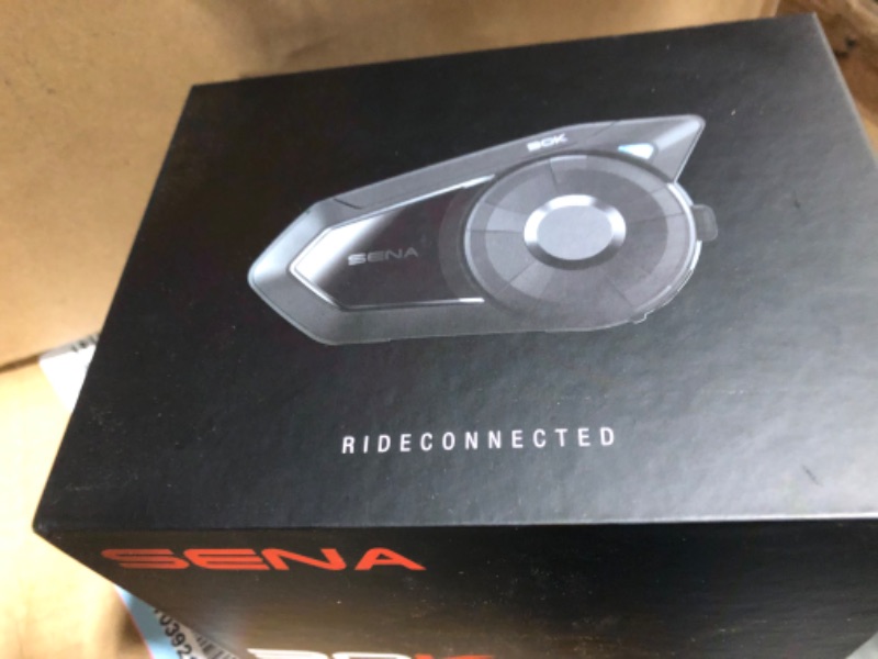 Photo 3 of Sena 30K Motorcycle Bluetooth Headset Mesh Communication System, Black, Single Pack with HD Speakers Single Pack with HD Speakers Headset