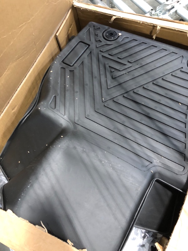 Photo 3 of ANBINGO-Mats Full Set for 2024 Mazda CX90 7 Seater with 2nd Row Captain Seat or Bucket Seat (60/40 Split Folding Rear Seat) TPE Material 3 Rows Car Mat Waterproof Non-Slip CX-90 Accessories Full Set for CX-90 7 Seater