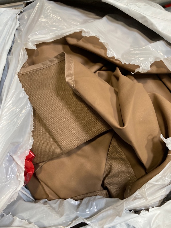 Photo 1 of ***CANOPT ONLY*** 
Canopy Top for Garden Treasures 10 ft x 10 ft Brown Metal Square Semi- Gazebo Model #L-GZ038PST-F (Tan) Tan w/ Brown Skirt