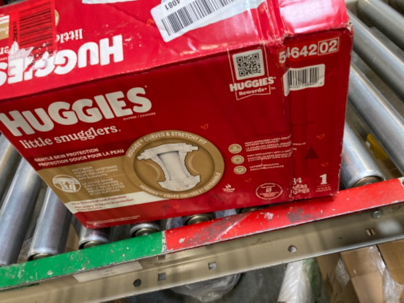 Photo 1 of Baby Diapers Size 1 (8-14 lbs), 84ct, Huggies Little Snugglers Newborn Diapers Size 1 (84 Count)