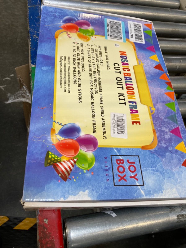 Photo 1 of 3FT Mosaic Balloon Frame Number 5 Marquee Light Up Numbers Pre-Cut Kit Thick Foam Board for Birthday Decoration