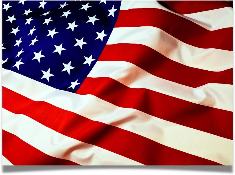 Photo 1 of 500 Piece Jigsaw Puzzle for Adults - Patriotic American Flag - Medium 23 x 17 Inch - Sturdy Tight Fitting Pieces, Letters On Back, Poster Included
