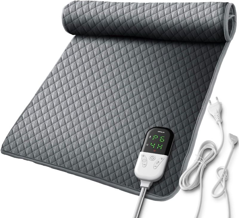 Photo 1 of *** NOT FUNCTIONAL**** SELLING AS PARTS*****Heating Pad, 32"x24" King Size Electric Heat Pad for Back, Neck, Shoulder Pain, Fast Heating 6 Temperature Level, 4 Timer Modes, Auto Shut Off, Ultra Soft Machine Washable
