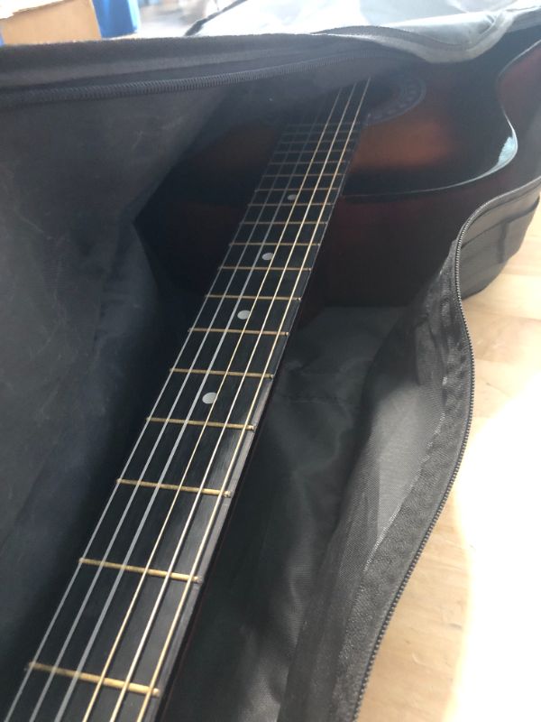 Photo 1 of 38" Wood Guitar With Case **GUITAR ONLY** 