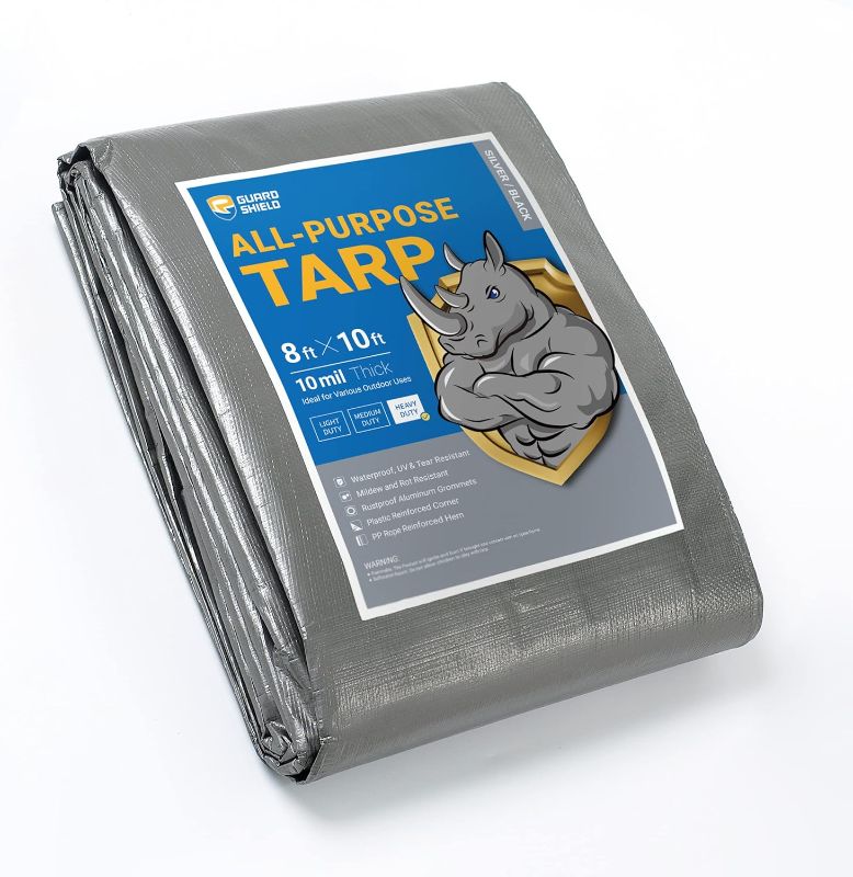 Photo 1 of  Heavy Duty Tarp 8x10 Feet Silver