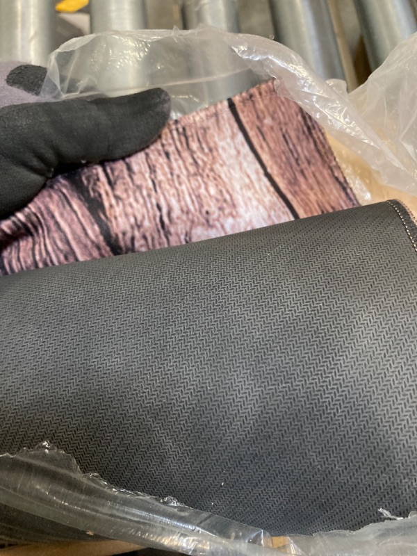 Photo 1 of Kate Vintage Wooden Photography Rubber Mat Floor Mat for Newborn Baby Photo Shoot, 8x5ft 8x5ft Brown Wood