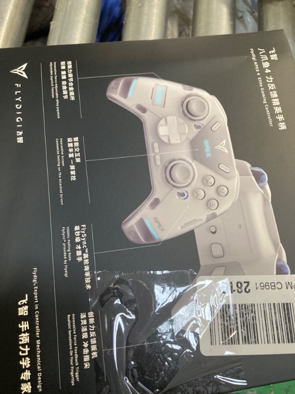 Photo 1 of FLYDIGI APEX 4 Wireless PC Controller Force Feedback Trigger Force-Adjustable Alloy Joysitck Full-Color LCD Display 1500mAh 1000hz Report Rate Stereo Vibration PC/NS/TV/Android/Laptop