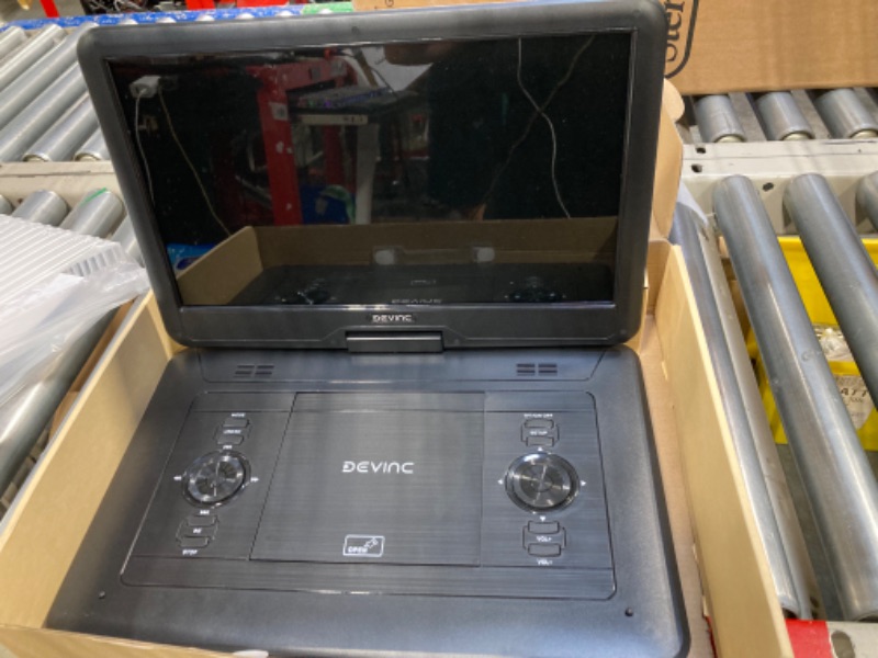 Photo 1 of DEVINC 17.9" Portable DVD Player with 15.6" HD Swivel Screen, Support Multiple DVD CD Formats/USB/SD Card/Sync TV, 6 Hours Rechargeable Battery, Car Charger, Remote Control, Region Free