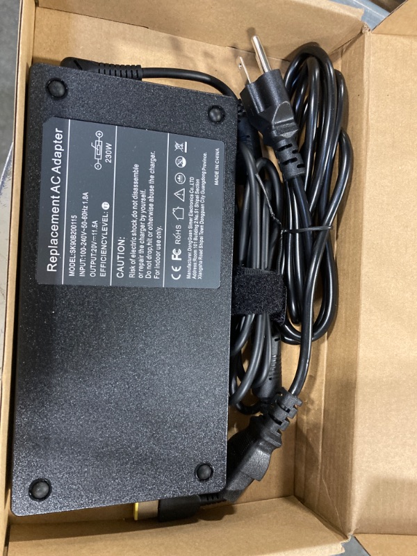 Photo 2 of 230W AC Adapter for Lenovo Laptop: Lenovo Legion 5 Charger Replacement Lenovo Legion 5i 5 Pro C7 S7 Y540 Y545 Y740 Y920 ThinkPad P73 P72 P70 4X20E75111 ADL230SDC3A ADL230NDC3A ADL230NLC3A Power Cord