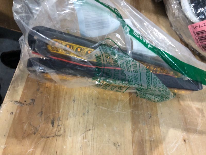 Photo 1 of PSEQT 10" 15 LED Trailer Turn Tail Light Bar Amber Sequential Turn Signal Marker Tail Lights Assembly Identification Clearance Strip Light Waterproof for Wrangler Golf Cart Offroad Truck RV UTV ATV