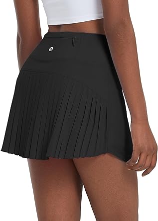 Photo 1 of BALEAF Women's Tennis Skirts Lightweight Athletic Golf Shorts Pockets - BLAVK - LARGE  ***SIMILAR ITEM*** 