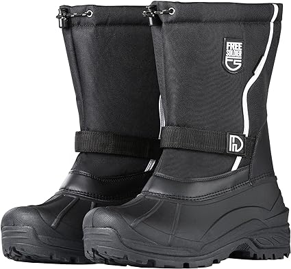 Photo 1 of FREE SOLDIER Mens Snow Boots Insulated Waterproof Winter Shoes Nonslip Outdoor Footwear with Removable Lining Size 11
