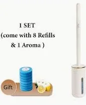 Photo 1 of 1set Scented Aromatherapy Disposable Toilet Brush With Refills, Toilet Bo