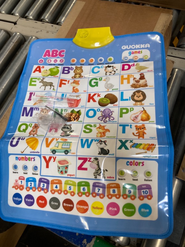 Photo 3 of ABC Learning for Toddlers Ages 3-4 - Educational Speech Therapy Toys for Toddlers 3-5 by QUOKKA - Interactive Vertical Alphabet Poster for Kids 3-5-7 Year Olds ABC Vertical Chart