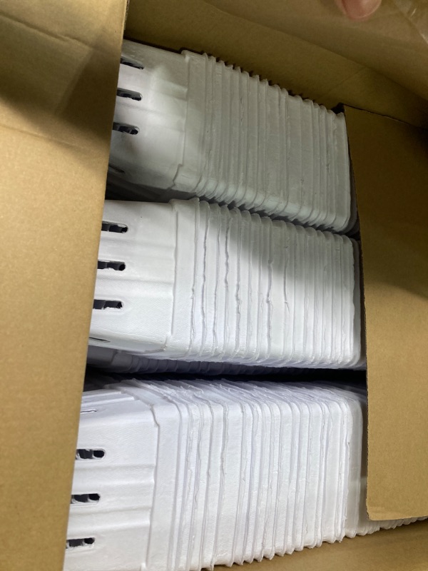 Photo 1 of 200 Pcs Tticai 1 Quart White Molded Pulp Fiber Berry Basket Crafts Produce Vented Container Paper Strawberry Basket for Packaging Fruit and Vegetable, Farmer Market, Grocery Store and Backyard Party