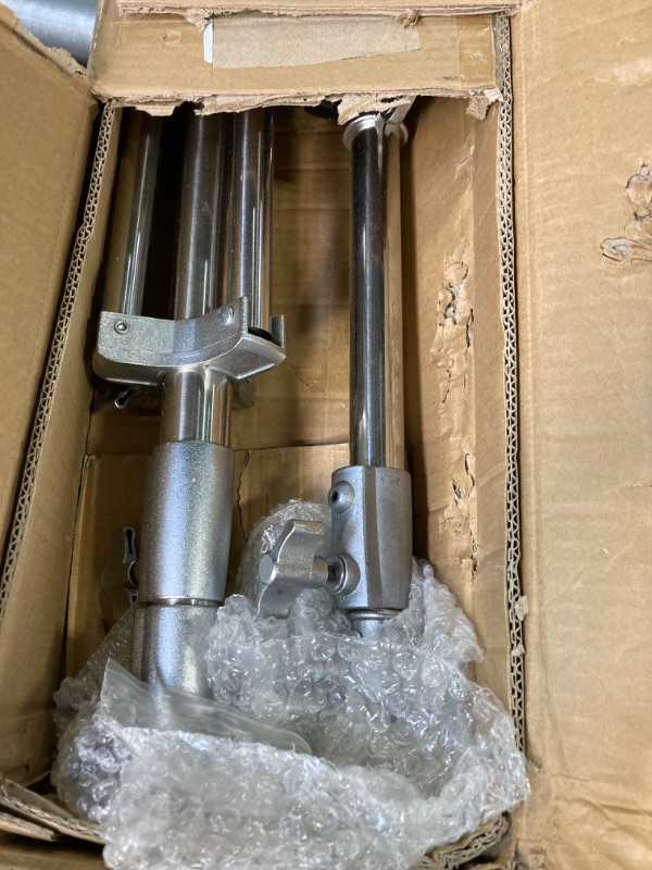 Photo 1 of NEEWER 7.2ft/2.2m Stainless Steel Light Stand, Spring Cushioned Heavy Duty Photography Tripod Stand with 1/4” to 3/8” Universal Screw Adapter for Strobe,LED Video Light,Ring Light, Monolight, Softbox