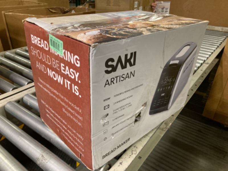 Photo 4 of ***FOR PARTS ONLY - ALL SALES ARE FINAL***
Saki 12-In-1 Programmable Bread Machine with Digital Touch Control Panel